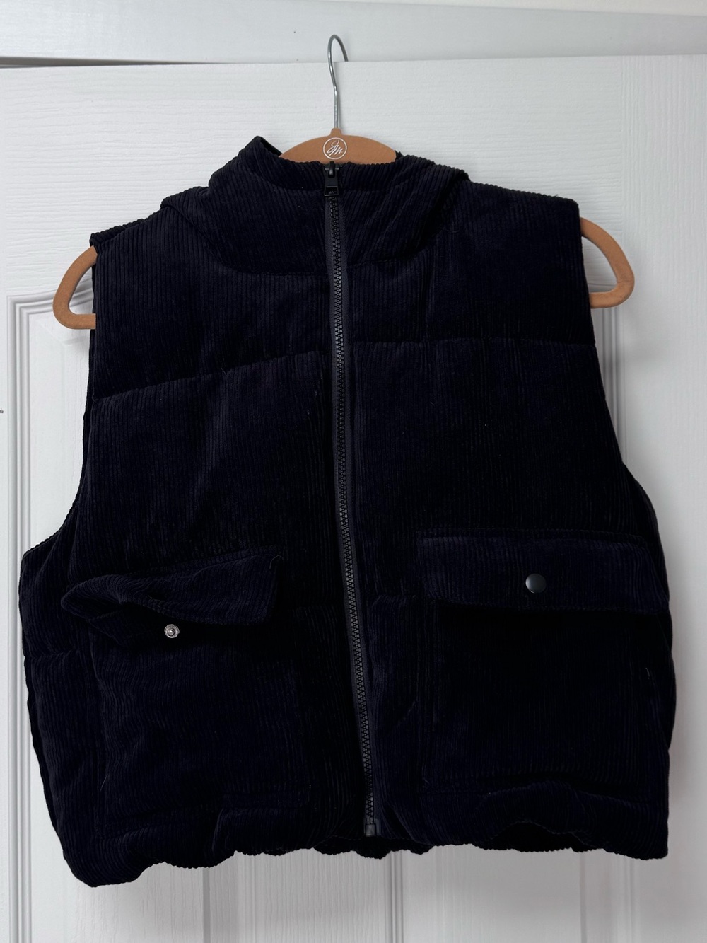 Love Tree Hooded Corduroy Vest
